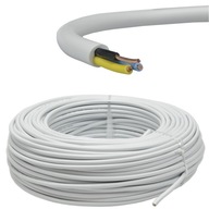 Kábel 3x1,5 kruhový drôt YDY elektrokábel 3x1,5mm2 cievka 100m.
