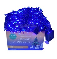 Vianočné osvetlenie 500 Led 37,5 m modré w/z