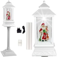 VIANOČNÁ DEKORAČNÁ LAMPA LAMPA Santa Claus svieti