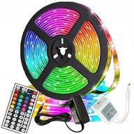 Farebné 15m RGB LED diódy s diaľkovým ovládaním pre osvetlenie