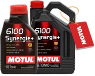 MOTUL 6100 SYNERGIE 10W40 502 00/505 00 6L + ZADARMO