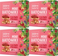 Dobra Kaloria Mini Bars malinový koláč 102g x4