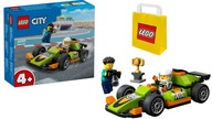 LEGO CITY - Zelené pretekárske auto 60399 + PAPIEROVÁ TAŠKA LEGO