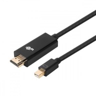 HDMI - mini DisplayPort kábel 1,8 m 4k 30Hz čierny