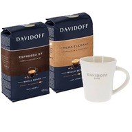 Sada 2x zrnková káva Davidoff 500 g a šálka Davidoff ZDARMA!