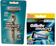 Gillette Mach 3 čepeľové nože 7 ks ORIGINÁL + Gillette mach 3 žiletka