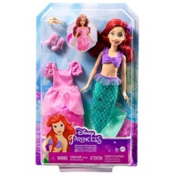 Disney Princezné princezné Ariel bábika 2v1 Princezná a morská panna (HMG49)