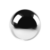 Ozdobná keramická guľa, strieborná, 11 cm