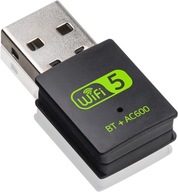 USB adaptér Wi-Fi a Bluetooth 2v1 WLAN AC600 Mbps