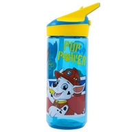 Športová fľaša Paw Patrol 620 ml so slamkou na vodu na školský tréning