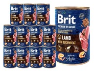 BRIT Premium By Nature Lamb&Buckwheat mokré krmivo s jahňacinou 12x400g