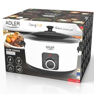 Adler AD 6413w pomalý hrniec 5,8L 290W biely