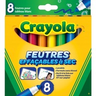 Popisovače popisovače na tabuľu, crayola, 8 ks