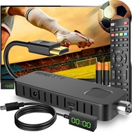 DEKODÉR TV TUNER HD DVB-T2 HEVC H.265 NEVIDITEĽNÁ MINI STICK PVR NAHRÁVKA