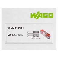 WAGO RÝCHLOSPOJKA 1x0,2-4mm2 221-2411 60 ks