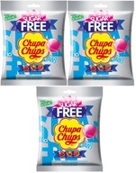 3 X CHUPA CHUPS LOLLIES BEZ CUKRU 10ks x 11g