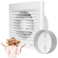 KÚPEĽŇOVÝ VENTILÁTOR Home WALL klapka vetranie 100 stupňov WCH-P