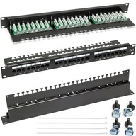 Patch panel patchpanel RACK 19'' kat.6 24p 1U UTP