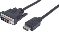 Kábel MANHATTAN HDMI - DVI-D 24+1 1,8m