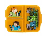 MINECRAFT obedár Sendvičový box s 3 priehradkami