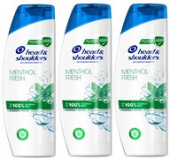 Head&Shoulders šampón Menthol Fresh SET 3 X 400ml