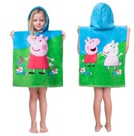 Osuška Peppa Pig s pončom s kapucňou