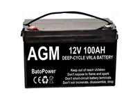 BatoPower AGM 12-100AH ​​​​BEEP CYCLE BATTERY