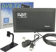 UNIVERZÁLNA SILNÁ DOBRÁ DIGITÁLNA VNÚTORNÁ ANTÉNA DVB-T DVB-T2 MUX HEVC USB