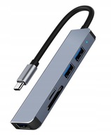 ROZBOČOVACÍ ADAPTÉR 5V1 USB-C ČÍTAČKA KARIET SD TYPU USB 3.0