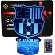 FC Barcelona 3D LED USB nočná lampa ako darček