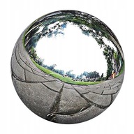 Strieborné zrkadlové ozdoby Záhradná guľa vyrobená z ocele
