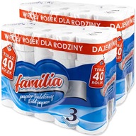 FAMILIA TOALETNÝ PAPIER biely, 3 vrstvy, 80 VALCOV