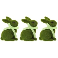 Flocked Bunny Flocked Bunny Figúrka 3 kusy