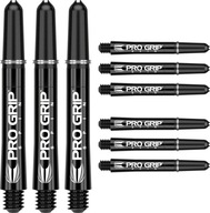 Target Pro Grip Spin Swivel Shafts Medium Black Black sada 9 ks.