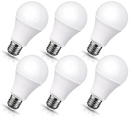 6x LED žiarovka E27 7W=60W - 500lm Studená biela