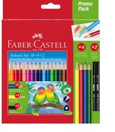 CERUŽKOVÉ PALUBKY 18+4 FARBY. FABER-CASTELL