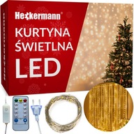 LED girlanda Heckermann YS-0003 3x3m 300LED Tepl