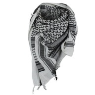 Arafatka Military Keffiyeh PLO šatka 110 x 110 cm TEXAR White and Black