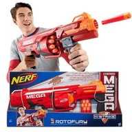 NERF MEGA ROTOFURY PIŠŤAN NEPRETRŽITÁ PAĽBA + ŠÍPKY