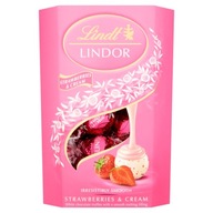 Lindt LINDOR Jahodové a smotanové pralinky 200g