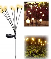 2 x SOLÁRNE GUĽOVÉ LAMPA 6 LED GARDEN