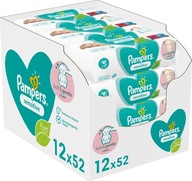 Pampers Vlhčené obrúsky Sensitive 12x52 ks.