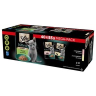 SHEBA Kitten výber príchutí mokré krmivo pre mačiatka v omáčke 40x85 g