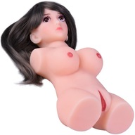 Realistická 3D sexuálna bábika s trupom s hlavičkou vagíny konečníka