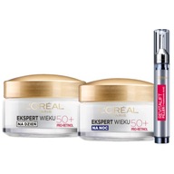 Set LOREAL Age Expert denný nočný krém proti starnutiu, výplňové sérum