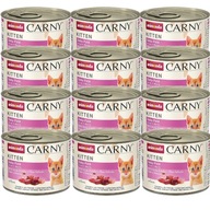 ANIMONDA Carny Kitten Baby Pate Hovädzie kura Mokré krmivo pre mačky 12x200g