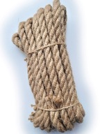 Točené plachtárske jutové lano, šnúra 16mm, 30m