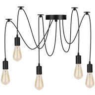 ZÁVESNÁ LAMPA LUSTER STROPNÝ PAVÚK 5x E27 LOFT