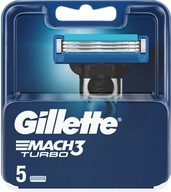 Originálne vložky do nožov pre GILLETTE MACH3 TURBO Razor 5 KS. Čepele-103