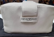 Giorgio Armani MAN POUCH Béžová plátená kozmetická taštička